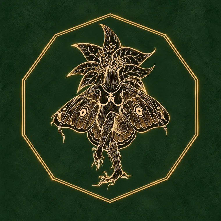 The Moth and Mandrake original moth and mandrake emblem